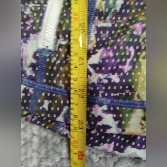 Lululemon Purple Green Floral Sport White Multi Define Full Zip Front Jacket 4 - Picture 5 of 8